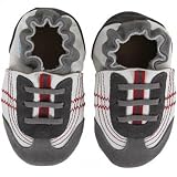 Robeez Soft Soles Braedon Pre-Walker (Infant/Toddler),White/Grey/Red,12-18 Months (4.5-6 M US Toddler)