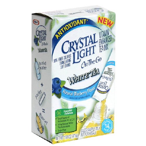 Crystal Light On the Go, White Tea Blueberry, 1.68-Ounce Unit (Pack of 6) by Crystal Light