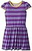 Marmellata Girls' Purple Striped Knit Dress