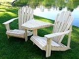 Garden and patio furnitures item: Wesport 3 Piece Conversation Set - Unfinished