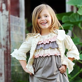Persnickety Stella Ruffle Jacket in Cream