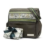 Lacy Green Messenger Diaper Bag