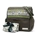 Lacy Green Messenger Diaper Bag