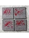 Girls Can Tell Knitting Diagram Coaster Set of 4