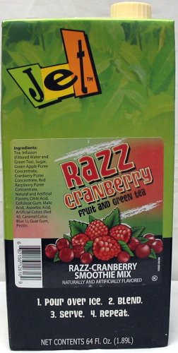 Jet Tea Smoothie Mix Razz-Cranberry (64 oz Carton) by Jet Tea Smoothie Mix