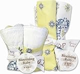 Monaco Bib and Burp Cloth Bouquet Set