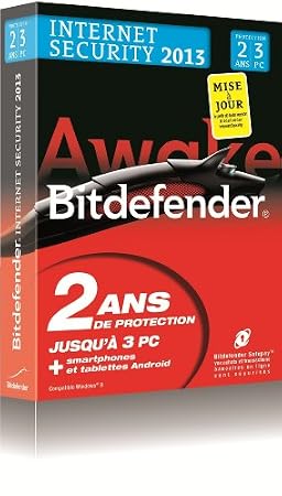 Bitdefender Internet Security 2013 - mise à jour (3 postes, 2 ans)