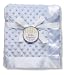 Baby Starters Textured Dot Blanket with Satin Trim, Blue