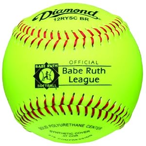 Buy Diamond Sports 12-Inch Optic Super Synthetic Cover Babe Ruth Softball (Dozen)