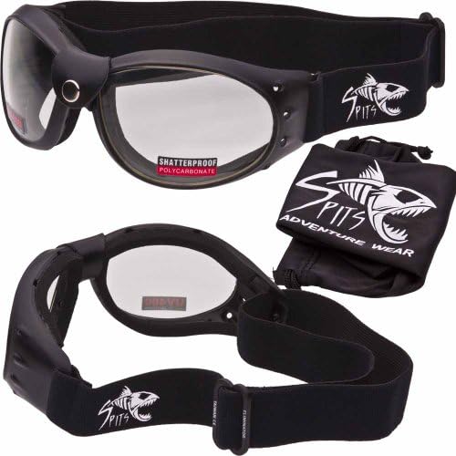 Eliminator ELITE Motorcycle Goggles - NEW Upgraded Neoprene Foam - Leather Accent Buckle
