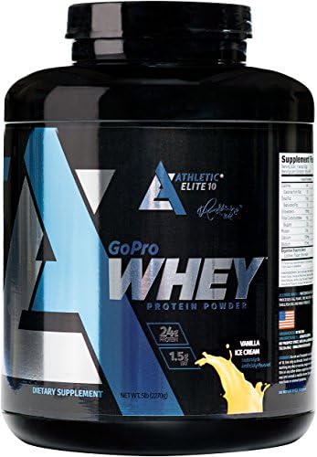 Athletic Elite 10 GoProWhey Protein Powder, Vanilla Ice Cream, 5 lb