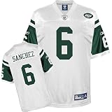 Reebok New York Jets Mark Sanchez Youth Replica White Jersey Extra Large