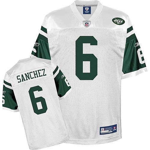 Reebok New York Jets Mark Sanchez Youth Replica White Jersey Extra Large