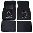 Play Girl Bunny Front & Rear Gem Crystals Studded Rhinestone Car Truck SUV Floor Mats - Pair