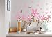 Glow in the Dark Pink Flowers & Butterflies Peel & Stick Removable Home Wall Art Sticker Decals