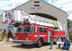 Fire Engine Super Sized Childrens Floor Puzzle
