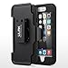ULAK Heavy Duty Rugged Case Cover for Apple iPhone 6 Plus (5.5 inch) with Shockproof Belt Clip Holster (Black)