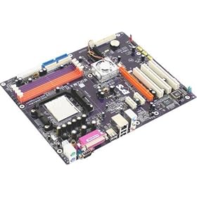 ECS Motherboard, NFORCE4M-A, AMD AM2 Socket, Nvidia nForce4 Chipset