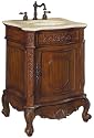 Belle Foret BF65417R Petite Single Basin Vanity, Dark Cherry