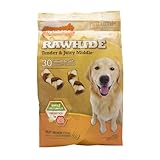 Nylabone Toro Adult Braid Dog Treats, 30-Count Value Pouch