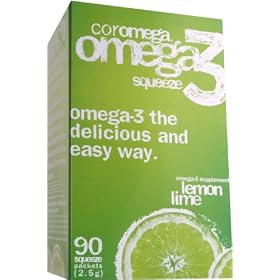 Coromega Omega-3 Fish Oil, Lemon Lime, 90 ct by Coromega