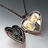Pugster American Gothic Photo Locket Pendant Necklace
