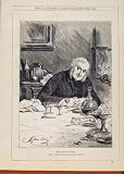 London Almanack Jovial Retor 1882 Antique Print