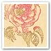 Coral Rose by Swan Papel 12"x12" Art Print Poster