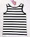 Women's Les Lesbian Tomboy Chest Binder Slim Fit Vest Tops US L/Tag 2XL Black Stripe