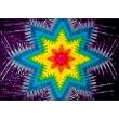 Starburst Tie Dye Fabric Tapestry Wall Hanging