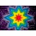 Starburst Tie Dye Fabric Tapestry Wall Hanging