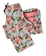 Jessie Steele Cottage Rose Lace Boyfriend Pajama Set