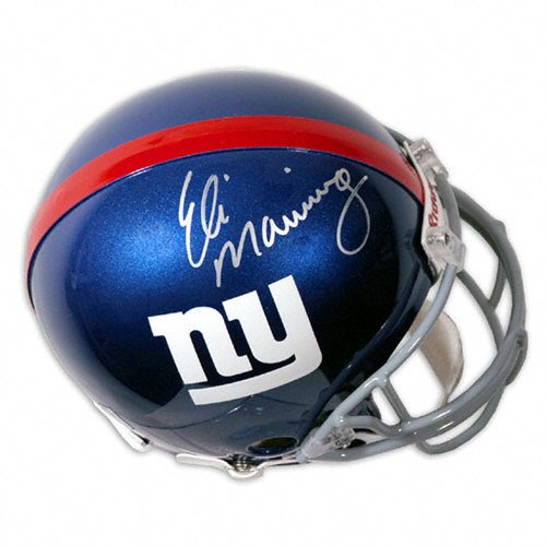 Eli Manning Autographed Pro-Line Helmet | Details: New York Giants, Authentic Riddell Helmet