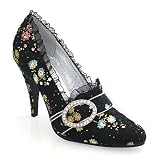 Ellie Shoes Women's 418-ANNETTE 4.5 Decorative Fabric Pump W/Rhinestones