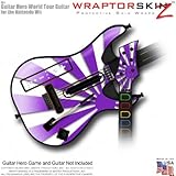 Rising Sun Purple Skin fits Band Hero, Guitar Hero 5 & World Tour Guitars f ....