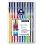 Staedtler Triplus Colouring Pens Fibre Tipped Water-based and Dry-safe Assorted Ref 323SB10 [Wallet 10]