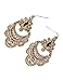CA Mode Women's Dangle Pierced DropEarrings Crystal Rose Gold