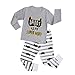 VICVIK Baby and Little Boys'Bat Pajama Sets 100% Cotton Size 2-7T