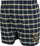 St. Louis Blues Kickin' Back Plaid Boxer Shorts