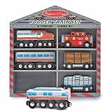 Melissa & Doug WOODEN TRAIN SET 8 Pieces