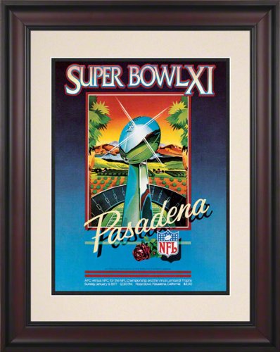 Framed 10.5 x 14 Super Bowl XI Program Print | Details: 1977, Raiders vs Vikings
