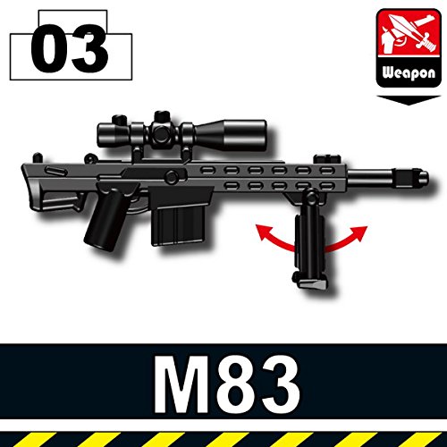 M83 Sniper Rifle (Black) - Custom Minifigure Piece