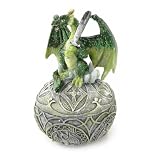 Coffret &agrave; Bijoux "Dragon Mystique" vert