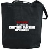 Canvas Tote Bag Black ” Future Rubber Knitting Machine Operator