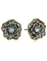 Betsey Johnson "Imperial Princess" Flower Stud Earrings