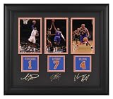 Carmelo Anthony, Chauncey Billups and Amar'e Stoudemire Framed Photographs - New York Knicks, 4x6, Facsimile Signatures, Jersey Number Replica Miniatures