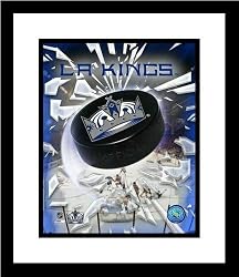 Los Angeles Kings NHL Framed 8x10 Photograph Team Logo and Hockey Puck