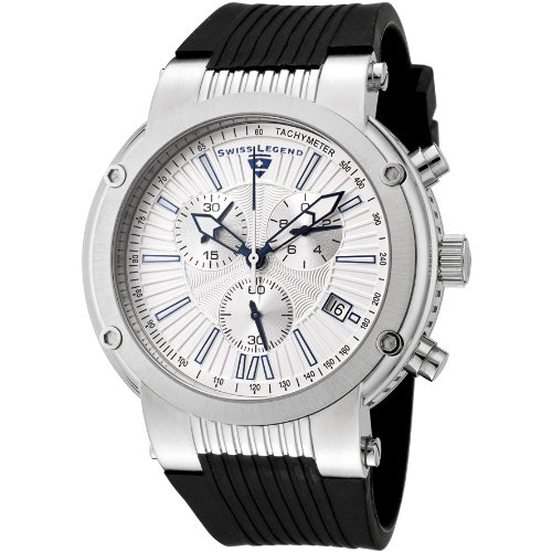Swiss Legend Men's 10006-02-SB Legato Cirque Collection Chronograph Rubber Watch