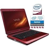 Sony VAIO VGN-CS180J/R 14.1-Inch Laptop (2.26 GHz Intel Core 2 Duo P8400 Processor, 4 GB RAM, 320 GB Hard Drive, Blu-ray Drive, Vista Premium) Red