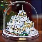 Thomas Kinkade Home For The Holidays Bell Jar